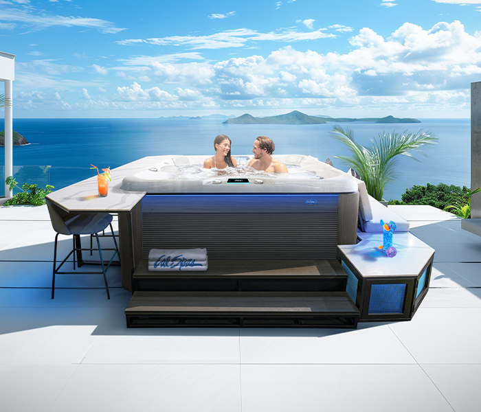Calspas hot tub being used in a family setting - Pocatello